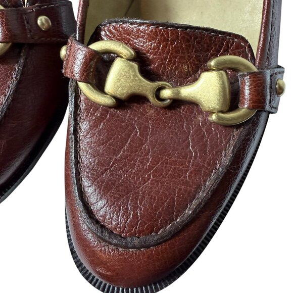 Talbots Burgundy Leather Heels – Size 7B - Picture 5 of 11